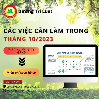 CÁC VIỆC CẦN LÀM TRONG THÁNG 10/2023 14