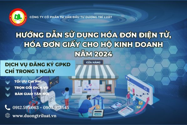 HƯỚNG DẪN SỬ DỤNG HÓA ĐƠN ĐIỆN TỬ, HÓA ĐƠN GIẤY CHO HỘ KINH DOANH NĂM 2024 9