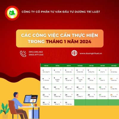 CÁC CÔNG VIỆC KẾ TOÁN CẦN THỰC HIỆN TRONG THÁNG 1 NĂM 2024 8