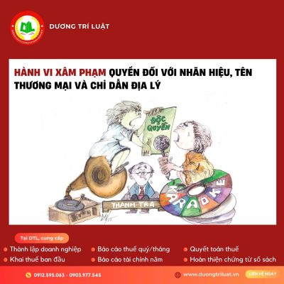 HÀNH VI XÂM PHẠM QUYỀN ĐỐI VỚI NHÃN HIỆU, TÊN THƯƠNG MẠI VÀ CHỈ DẪN ĐỊA LÝ 3