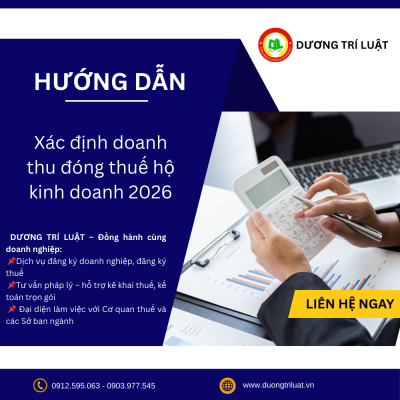 Xác định doanh thu đóng thuế hộ kinh doanh 2026 1 Xác định doanh thu đóng thuế hộ kinh doanh 2026 1