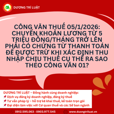 Chuyển khoản lương từ 5 triệu đồng/tháng trở lên phải có chứng từ thanh toán để được trừ khi xác định thu nhập chịu thuế cụ thể ra sao theo Công văn 01 1 Chuyển khoản lương từ 5 triệu đồng/tháng trở lên phải có chứng từ thanh toán để được trừ khi xác định thu nhập chịu thuế cụ thể ra sao theo Công văn 01 1