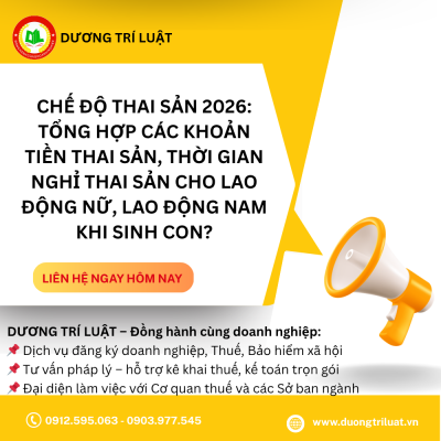 Tổng hợp các khoản tiền thai sản, thời gian nghỉ thai sản cho lao động nữ, lao động nam khi sinh con? 1 Tổng hợp các khoản tiền thai sản, thời gian nghỉ thai sản cho lao động nữ, lao động nam khi sinh con? 1